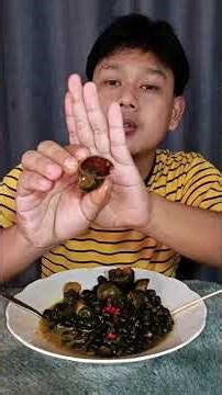 makan tutut kuah pedas