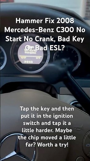 Fix 2008 Mercedes Benz No Crank No Start. Bad Key? or Bad ESL? #carexpert #mercedes #esl #nostart