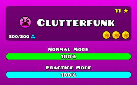 【几何冲刺】《Clutterfunk》超详细解析！