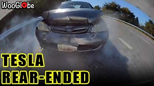 Watch Tesla Model 3 Get Forcefully Rear-Ended By Honda Civic