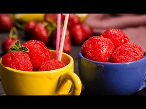 Клубничный сорбет мороженое - вкуснее чем в Италии!