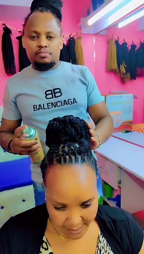 Stylish Hair Makeover in a Salon Environment