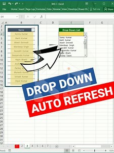 1.5K views · 78 reactions | Auto updating drop down list in excel •...