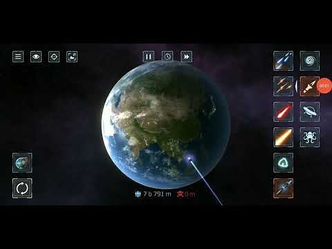 Antimatter Bomb Explosion on earth(Simulator)