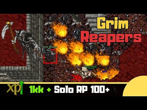 RP 100+ Grim Reapers of Yalahar [Tibia Solo Paladin]