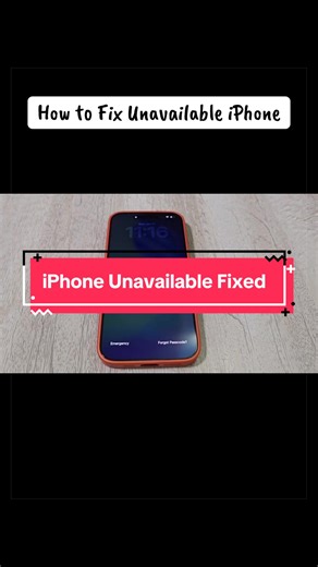Cómo solucionar el problema de iPhone no disponible