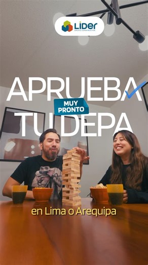 ¡Aprueba tu depa! 🔑 La decisión más grande de tu vida merece más que 15 minutos en un piloto ⏰. Muy pronto, en Lima y Arequipa 📍, podrás vivir 6 experiencias únicas 👀 que te harán sentir tu nuevo hogar antes de tener las llaves 🏠. *T&C: lider.com.pe | Líder Grupo Constructor