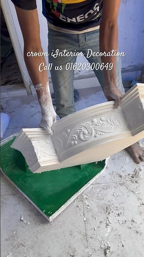 make A Gypsum Cornice corner Design #gypsum #design
