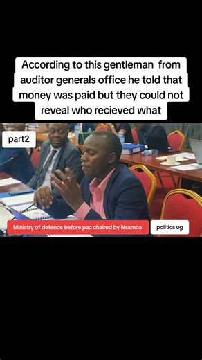 Reason given by auditor general's office about paid money at PAC hearing
