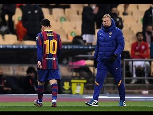 Lionel Messi's FIRST RED CARD for Barcelona | Supercopa Final 2021
