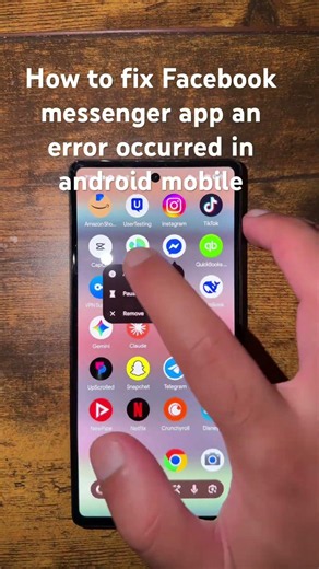 How to fix Facebook messenger app an error occurred in android mobile