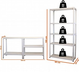 [Hot Item] Safe and Stable Metal Bolted Storage Shelf Racking for Garage & Warehouse Storage