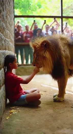 사자 우리에 빠진 소녀에게 일어난 일. What happened to the brave girl #lion #wildlife #rescue