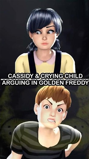 Cassidy And Crying Child Argueing Inside Golden Freddy Be Like: | FNaF Movie MEME