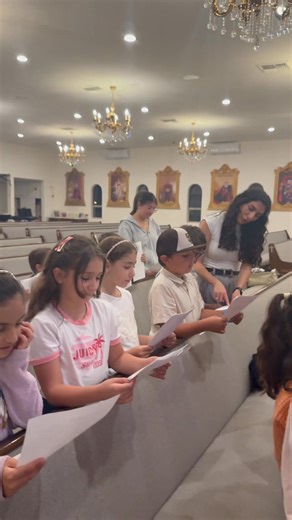Practicing Liturgy hymns and prayers. Friday Night Sunday School classes was a blessing- Thank God for everything 🙏🏼 There are classes Every First Friday of the month!! Please register your children and bring them to class. | St. Paul Sunday School Syriac Orthodox Church