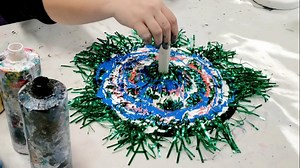 90K views · 1.4K reactions | The ultimate string pull acrylic pour...