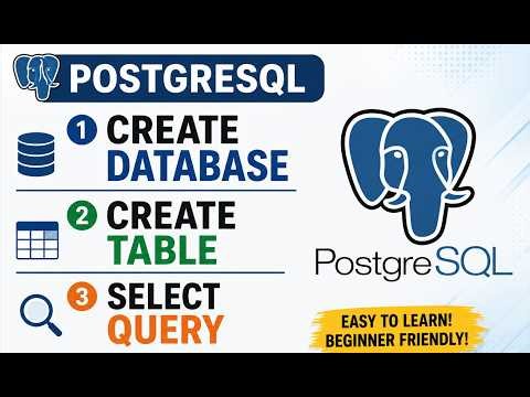 How to Create Table in PostgreSQL | Create Table, set Primary key & Auto Increment in PostgreSQL DB