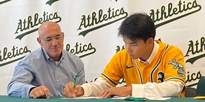 18-year-old two-way Japanese slugger signs record-setting deal with A's