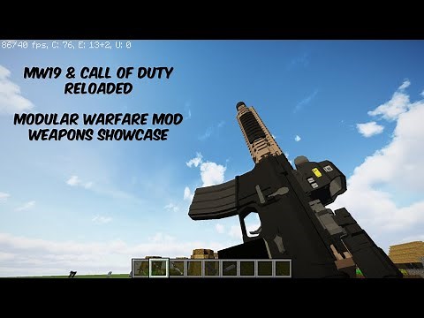 MW19 & Call of Duty Reloaded Content pack showcase - Modular Warfare Mod Minecraft 1.12.2
