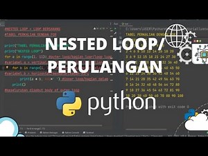 PYTHON TUTORIAL-NESTED LOOP PADA PYTHON/PERULANGAN (NESTED LOOP - PYTHON)#python #pythonprogramming