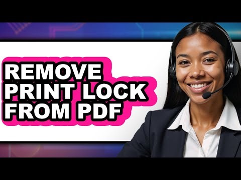 How to Remove Print Lock from Pdf - Step by Step