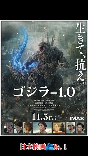 ゴジラフィルム: 70周年を祝う30作目の日本映画📽️No.1