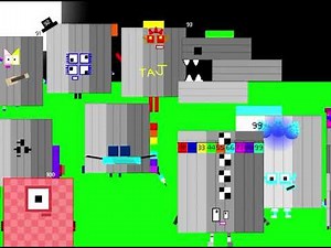 Numberblocks band retro 91-100 reversed