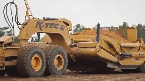 Unlock the benefits of K-Tec Earthmovers scrapers for earthmoving...