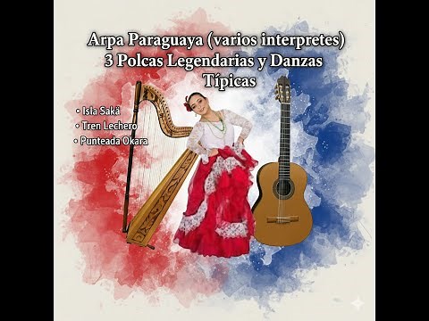 Isla Sakä, Tren Lechero y Punteada Okara – Arpa Paraguaya (Varios Intérpretes + Danzas Folclóricas)