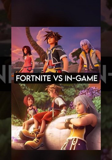 Kingdom Hearts VS Fortnite Trailer Comparison