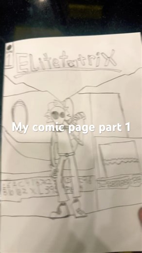 My homemade comic book