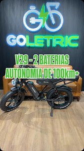 Bicicleta Elétrica V29 ⚡️ Modelo ideal para quem precisa de bastante autonomia 🔋 ✅ Duas baterias ✅ 750W de potência ✅ Amortecedores duplo traseiro ✅ Não precisa de placa e nem de CNH Esses e outros modelos você encontra aqui na Goletric⚡️ #bikeeletrica #bicicletaeletrica #ebike #mobilidadeeletrica #autopropelido | Goletric