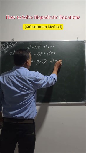 The Secret to Solving Biquadratic Equations 🧠 #maths #education