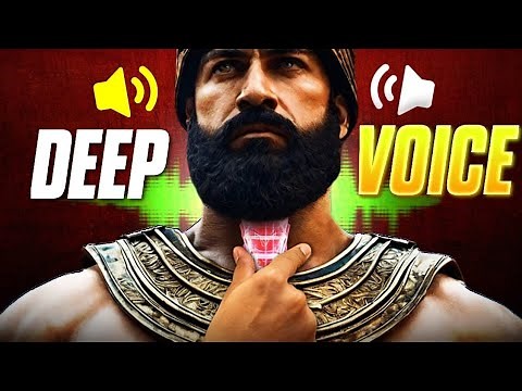 Best PROVEN Way To Get A DEEP Masculine Voice Naturally (Do THIS!)| Extreme Confidence Now