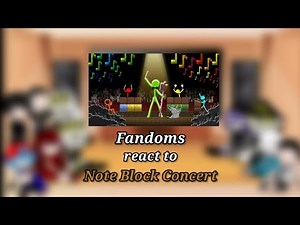 Fandoms react to Note Block Concert