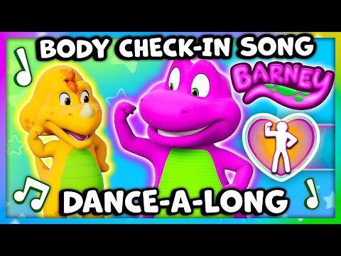 Body Check-In Song | NEW Barney's World Dance-A-Long! | Dino Dance Party | Cartoon for Kids!
