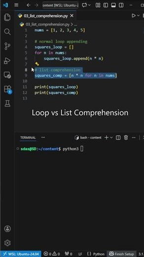 Python Tip #3 – List Comprehension vs Loop