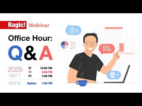 Ragic Office Hour: Q&A Session With Jeff 🗓️ Oct 7th 2025