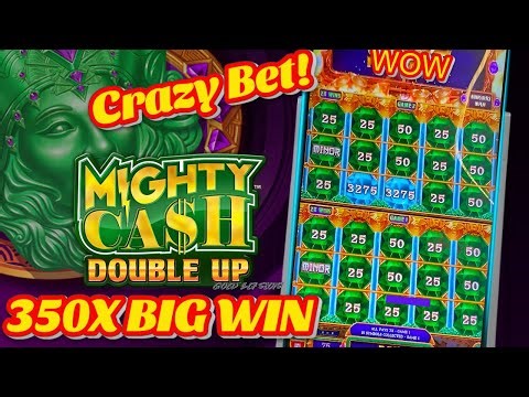 ★ Mighty Cash Double Up ★ MY RECORD 350X WIN! ★ Double Full Screen Madness on Aristocrat Slot