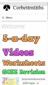 Practice Questions for Maths||CorbettmathsScore A*#olevel #maths #2025 #corbett #mathematics #ai