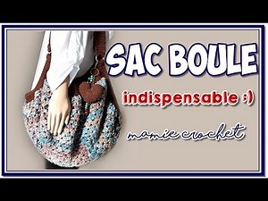 How to make an easy crochet ball bag with a granny square (tutorial, step by step, DIY)