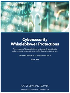 Cybersecurity & Data Privacy Whistleblower Protections