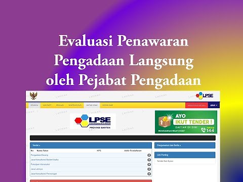 Cara Evaluasi Penawaran Pengadaan Langsung oleh Pejabat Pengadaan