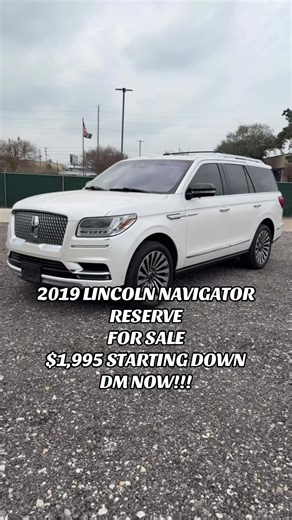 🔥 Luxury SUV ready to drive home today! 🔥 This 2019 Lincoln Navigator Reserve is the perfect mix of power, comfort, and style. Super clean inside and out with premium features and a smooth ride. 🚙 4WD | Automatic | 3.5L Twin Turbo V6 ⏱️ 88,387 miles 🎨 White Exterior | Beige Interior ✨ Leather seats, panoramic roof, premium sound, navigation & more 💪 Strong engine, perfect for family or business 📍 Houston, TX 💰 Starting down payment: $1,995 💳 Bank & In-House Financing Available ✅ ID | Pro