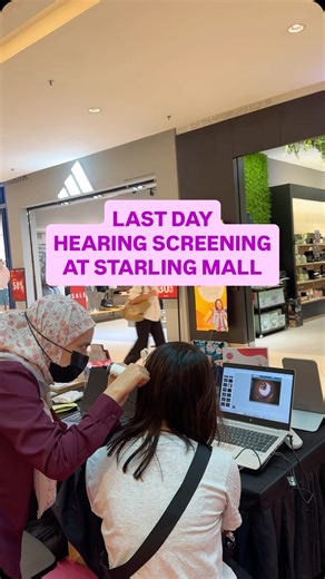 ❗️LAST DAY! ✨ Last call for FREE hearing screening at Starling Mall today! If you’ve been curious about your hearing, now’s your chance to check it — no charge, no appointment needed! Starling Mall, Damansara Uptown  Today’s the last day — don’t miss it! 10am-10pm Bring your parents, friends, or anyone who always goes “ha?”  #StarlingMall #Damansara #HearingCheck #HealthAwareness | Global Hearing Care Centre Malaysia | Facebook