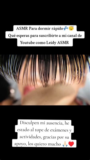 ASMR para DORMIR rápido 💤😴 #ASMR #leidyasmr #asmrparadormir