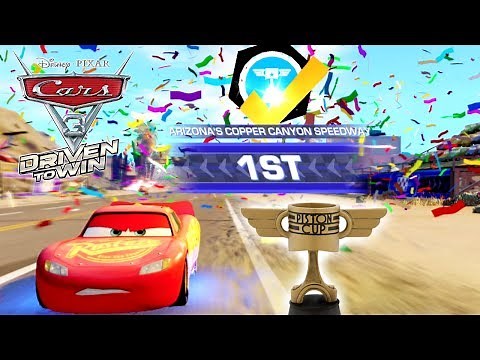 CARS 3 DRIVEN TO WIN ROOKIE RACING CUP LIGHTNING MACK SMOKEY CUP SERIES VIDEO GAME RACING