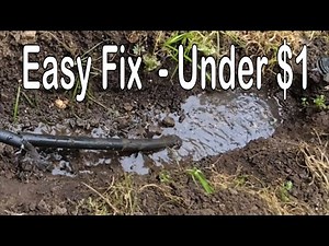 How to Repair Sprinkler, Irrigation Pipe, Easy DIY for Under $1 in 10 Minutes