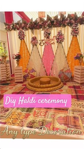 Diy Haldi ceremony#short #haldi