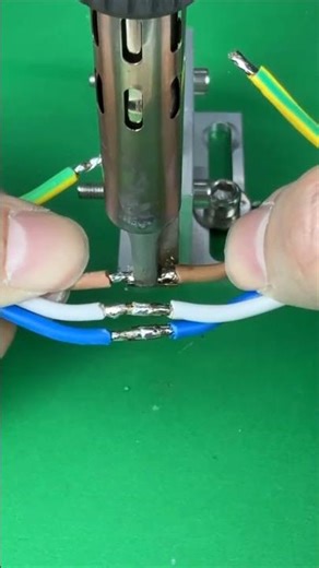 Quick wire splicing, soldering, power cord soldering, wire-to-wire soldering, wire connection